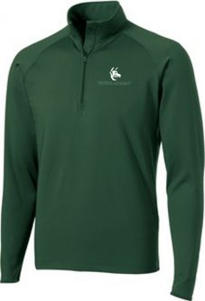 Sport-Tek Adult Sport-Wick Stretch 1/2-Zip Pullover, Forest Green